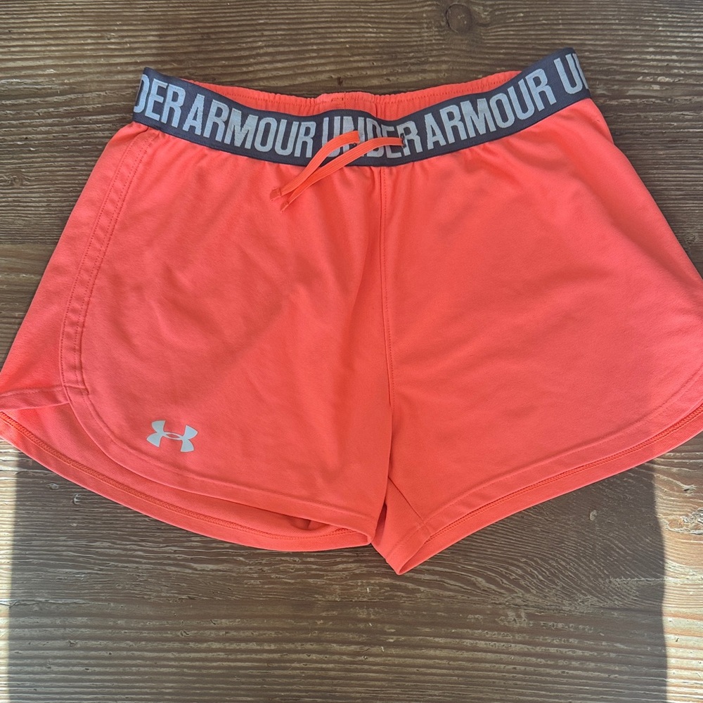 Under Armour Women's Vibrant Orange Athletic Shorts